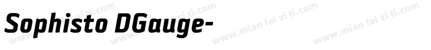 Sophisto DGauge字体转换